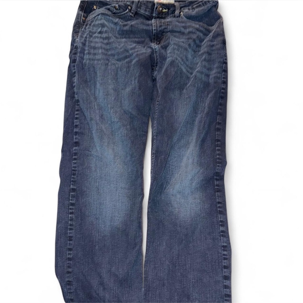 Wrangler Men's Dark Blue Bootcut Jeans